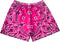 RF-Wear Men's Mesh Bandana Shorts in Fuchsia/White
