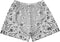 RF-Wear Men's Mesh Bandana Shorts in Grey