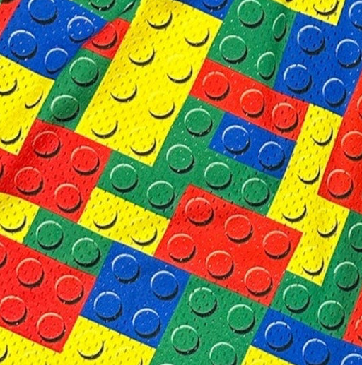 Close-up of RF-Wear Men's Mesh Block Shorts in Multicolor