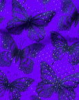 Close-up of RF-Wear Men's Mesh Butterfly Shorts in Purple