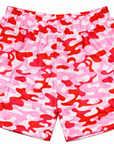 RF-Wear Men's Mesh Camo Shorts in Pink/Red