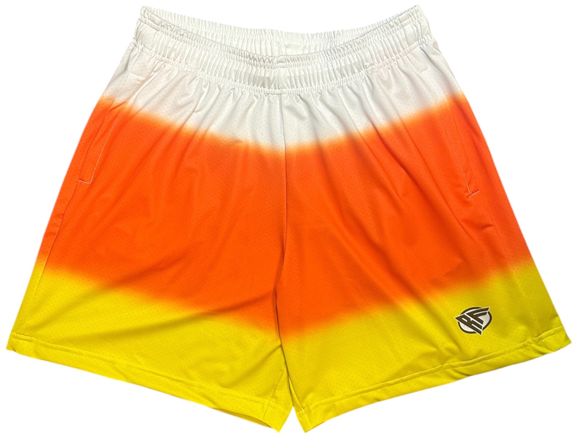 RF Wear Men's Mesh Candy Corn Shorts 
