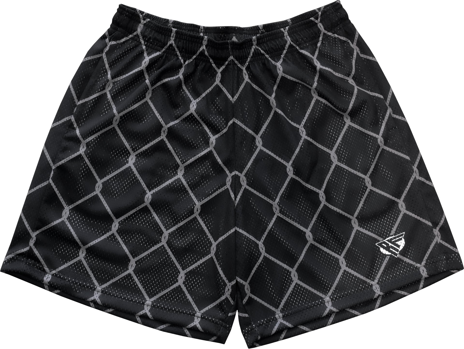 RF-Wear Men's Mesh Chain Link Shorts in Black/Grey