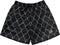 RF-Wear Men's Mesh Chain Link Shorts in Black/Grey