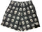 RF Wear Men's Mesh Checkered Horror Shorts - Black - Front