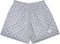RF-Wear Men's Mesh Checkered Shorts in Grey