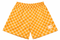 RF-Wear Men's Mesh Checkered Shorts in Peach