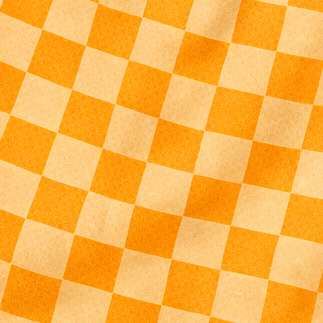 Close-up of RF-Wear Men's Mesh Checkered Shorts in Peach