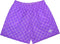 RF-Wear Men's Mesh Checkered Shorts in Purple