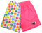 RF-Wear Men's Mesh Split Convo Heart Shorts in Pink/Multicolor 