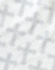 Close-up of RF-Wear Men's Mesh Cross 2.0 Shorts in White