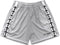 RF-Wear Men's Mesh Cross Trim Shorts in Grey with Black Crosses Trim.