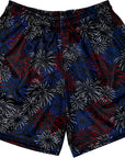 RF-Wear Men's Mesh Fireworks Shorts in Black/Red/White/Blue