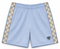 RF-Wear Men's Mesh Grey Checkered Trim shorts in powder blue