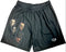 RF Wear Men's Mesh Horror Square Shorts Black - Front