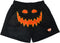 RF-Wear Men's Mesh Jack-O-Lantern Face Shorts in Black/Orange 