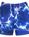 RF-Wear Men's Mesh Lightning Shorts in Blue
