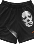 RF-Wear Men's Mesh Horror One Face Boogeyman Shorts in Black