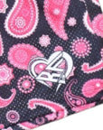 RF Wear Men's Mesh Paisley Shorts - Black/Pink - Logo