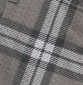 Close-up of RF-Wear Men's Mesh Plaid Shorts in Charcoal 