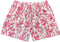 RF-Wear Men's Mesh Floral Porcelain Shorts in White/ Fuchsia