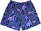 RF-Wear Men's Mesh Psychedelic Shorts in Black/Multicolor