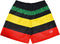 RF-Wear Men's Mesh Rasta Shorts in multicolors
