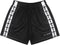 RF-Wear Men's Mesh Cross Trim Shorts in black with white cross trim.