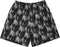 RF-Wear Men's Mesh Skull Shorts  in Black/Grey 