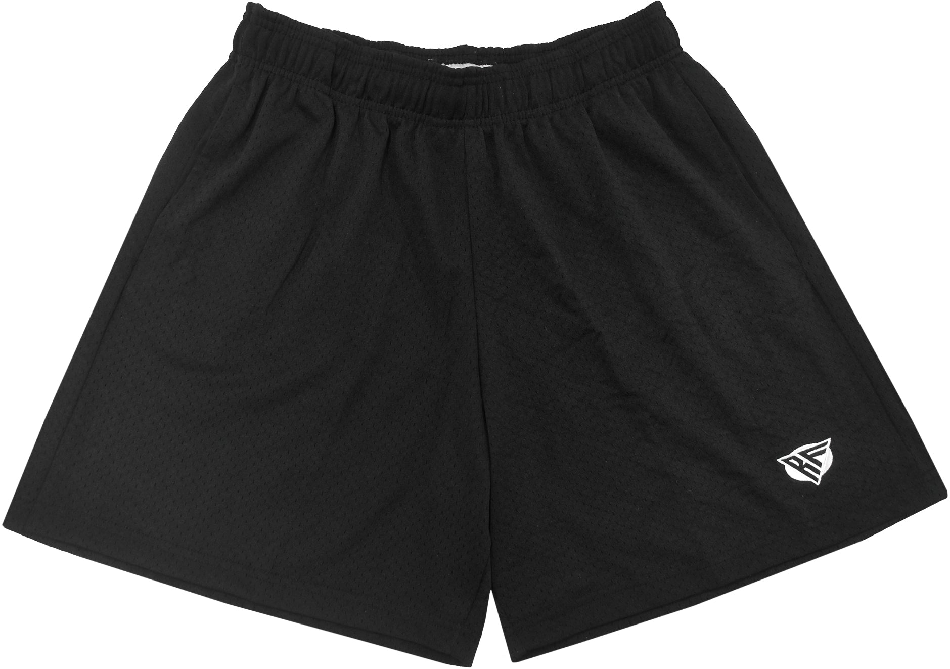RF-Wear Men's Mesh Solid Color Shorts in Black