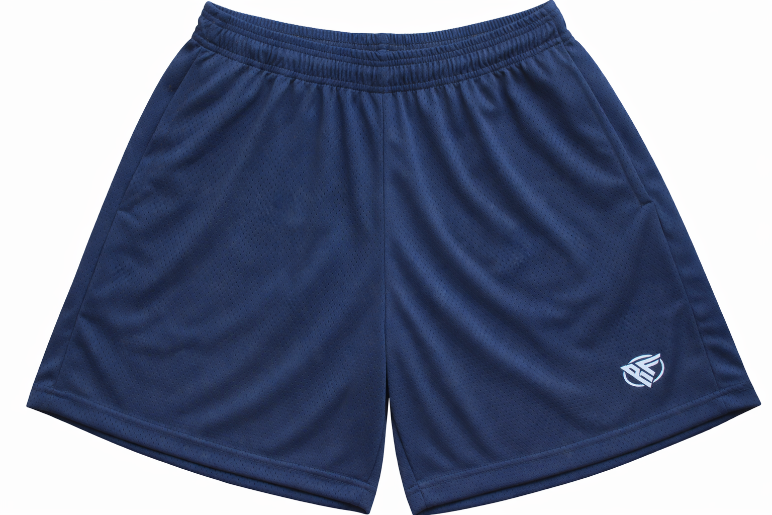 RF-Wear Men's Mesh Solid Color Shorts in Navy