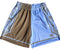 RF-Wear Men's Mesh Split Porcelain on the Side Shorts in Blue-Finch/Incense