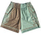 RF-Wear Men's Mesh Split Porcelain on the Side Shorts in Seacrest/Incense