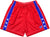 RF-Wear Men's Mesh Star Trim Shorts in Red/Blue