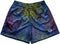 RF-Wear Men's Mesh Topography Shorts in Black/Multicolor