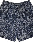RF-Wear Men's Mesh Topography Shorts in Navy/Cream. 