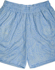RF-Wear Men's Mesh Topography Shorts in Sky-Blue