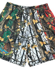 RF-Wear Men's Mesh Tree Camo Shorts - Mexico Flag