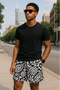 RF Wear Men's Paisley 2.0 Shorts - Black/White - Model Front View