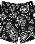 RF-Wear Men's Paisley Shorts in Black