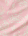 Close-up of RF-Wear Men's Paisley Shorts in Pink/Cream 