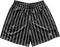 RF-Wear Men's Pinstripe Shorts in Black/White
