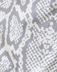 Close-up of RF-Wear Men's Snakeskin Shorts in Cream/Grey