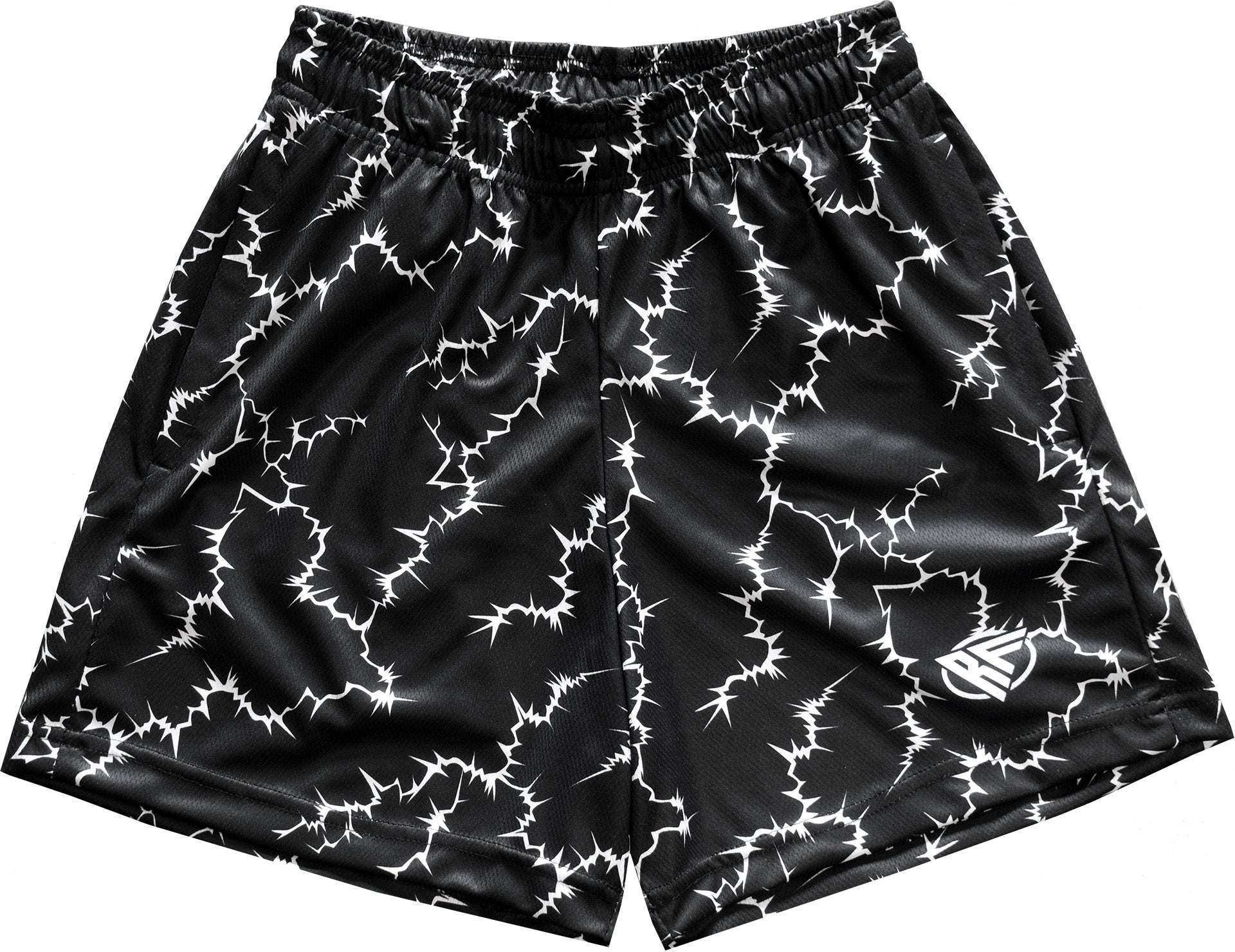 RF Wear Men's Sparks Shorts - Black/White