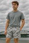 RF Wear Men's Mesh Cloud Shorts - Grey - Model Front View