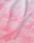 Close up of RF-Wear Mesh Cloud Shorts - Pink 