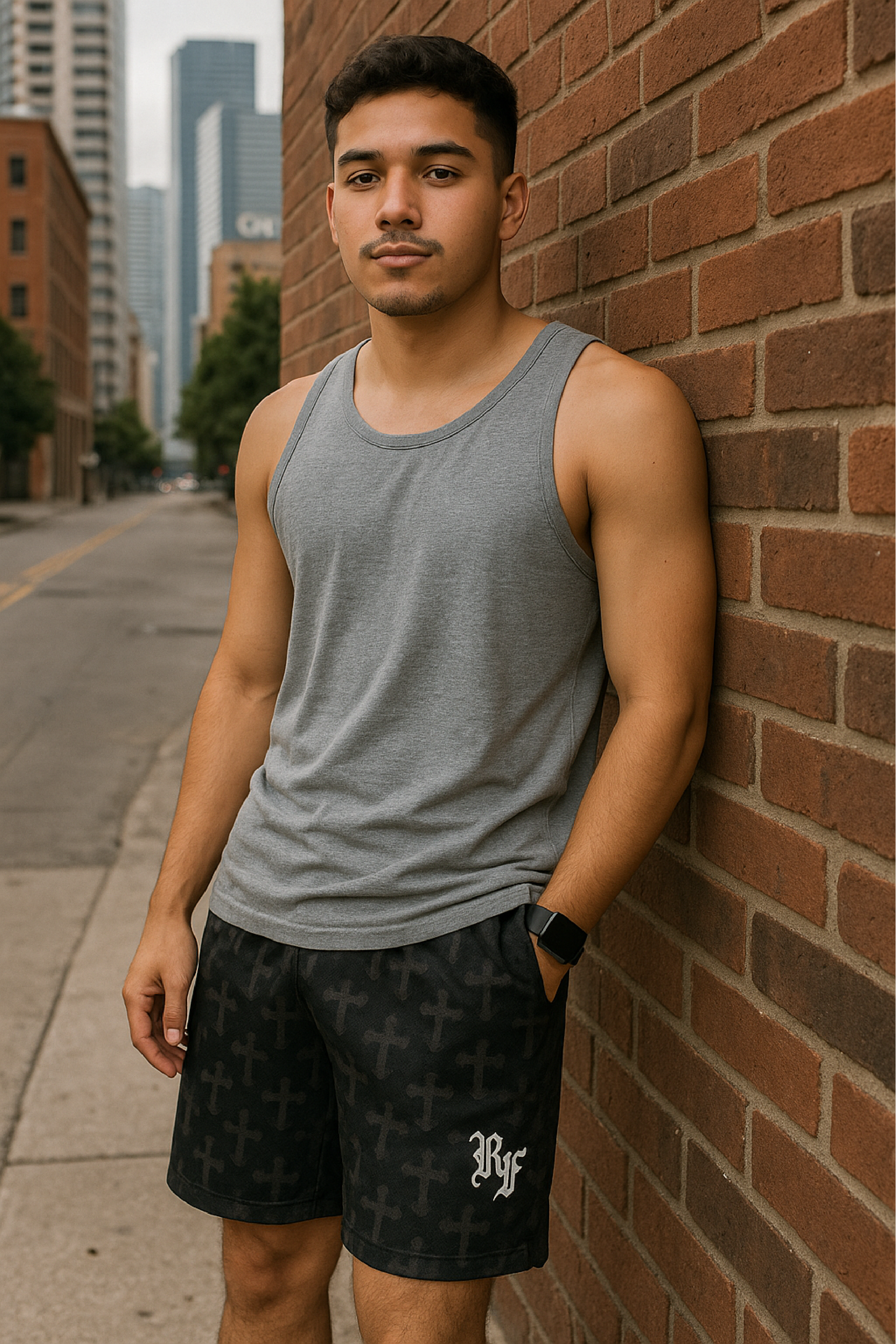 RF Mesh Cross 2.0 Shorts - Black/Charcoal - RFwear - Front