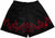 RF Wear Men's Mesh Fire Shorts - Black/Red