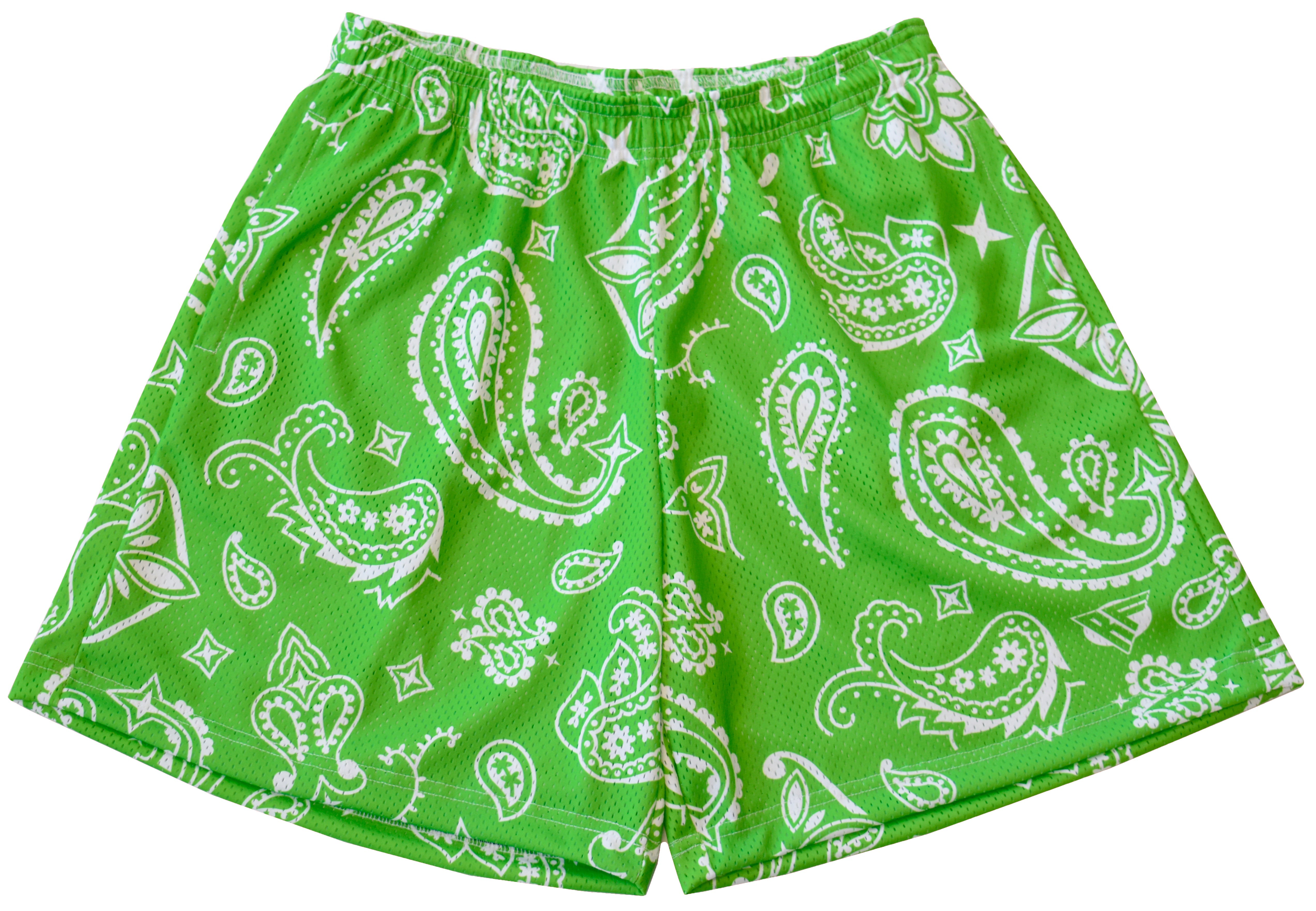新作人気 Mesh_Paisley_Shorts_Lime_White パンツ