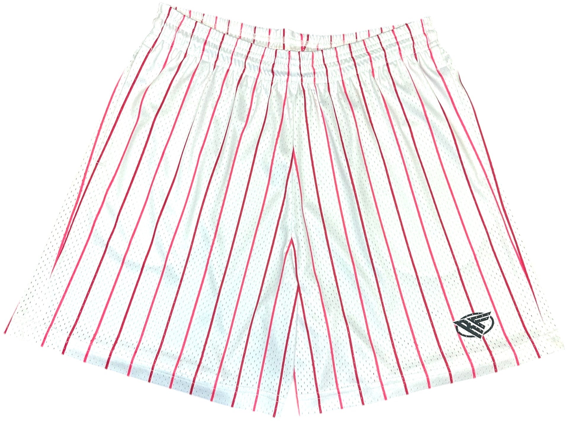Men's RF-Wear Mesh Pinstripe Short - Pink on White